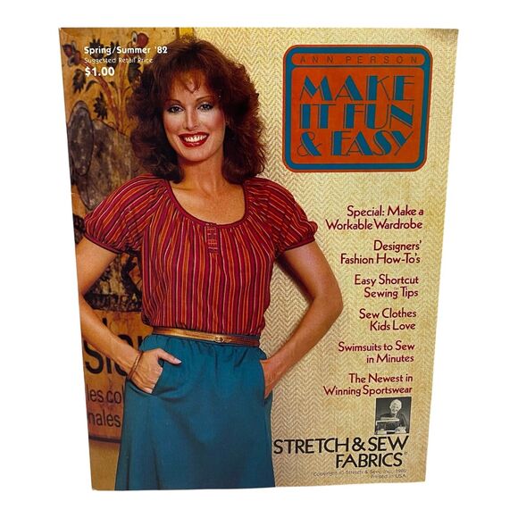 1982 Stretch and Sew Make It Fun And Easy Tips For Design Patterns by Ann Person - Picture 1 of 12